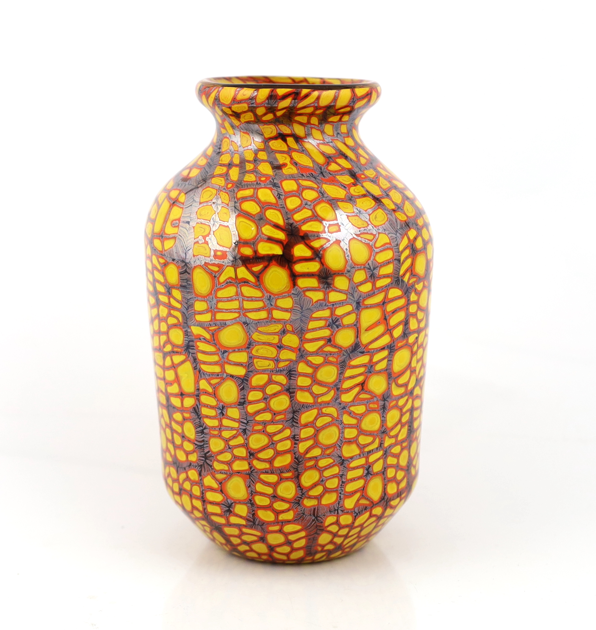 Vittorio Ferro (1932-2012), a Murano glass Murrine vase